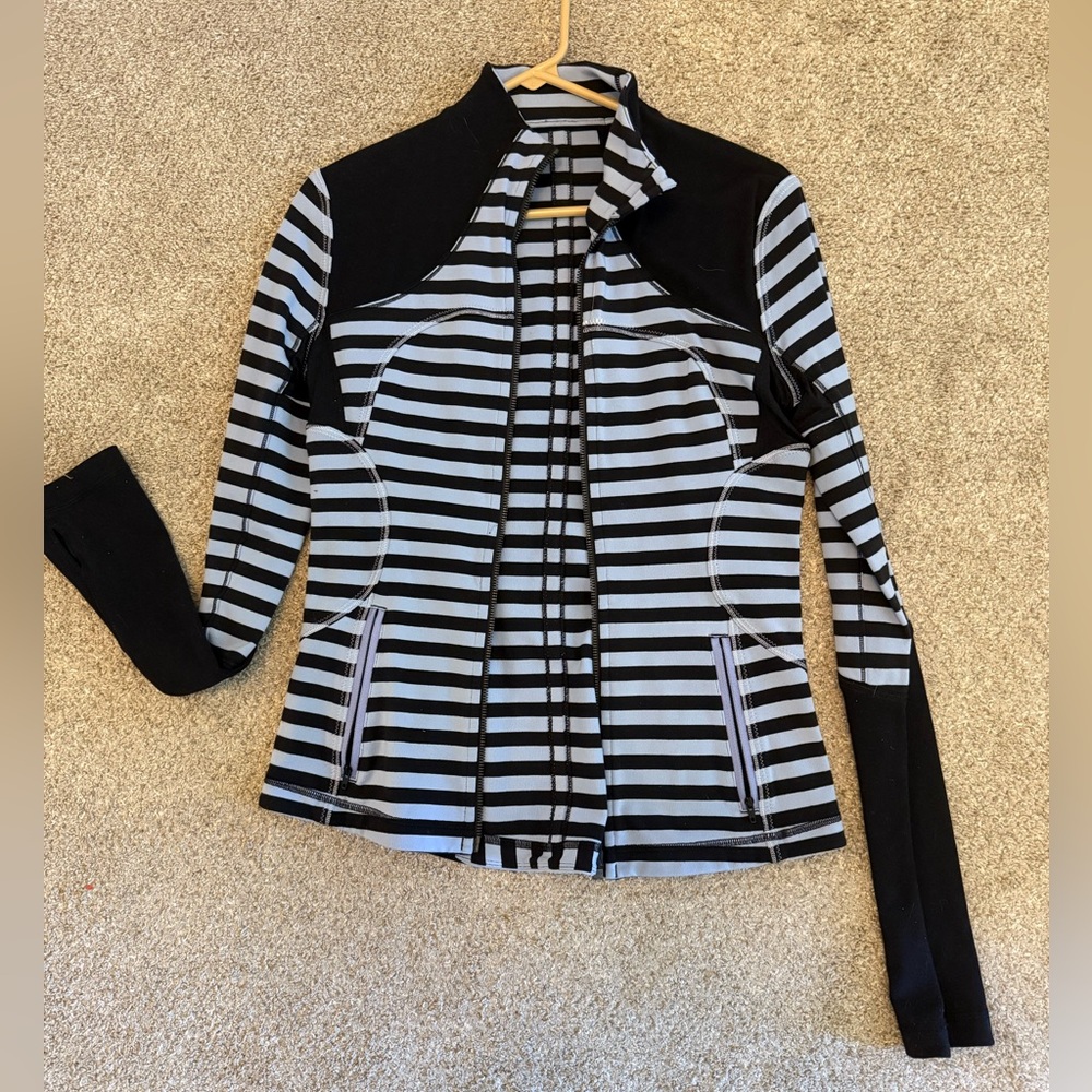 Lululemon Navy and Lavender Striped Jacket